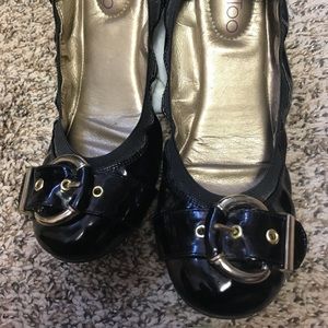 Me Too Black Patent Leather Flats